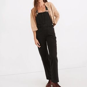 Madewell Black Denim Straightleg Overall Size 29
